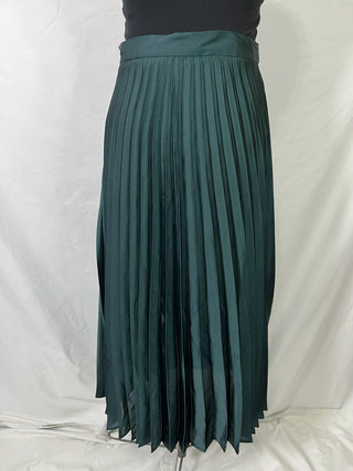 Petroleum Pleated Skirt