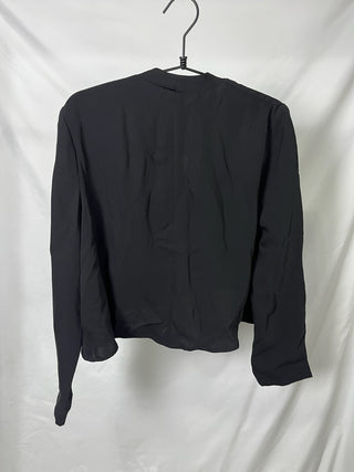 Tie-Neck Layered Blouse