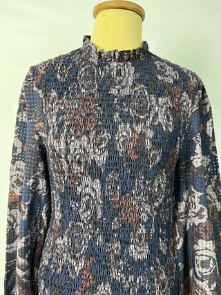 Floral Smocked Mini Dress