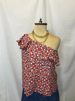 Floral One Shoulder