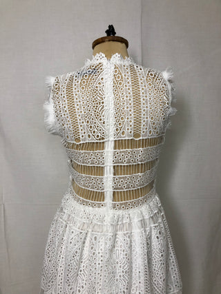 Lace Calf-Length Dress
