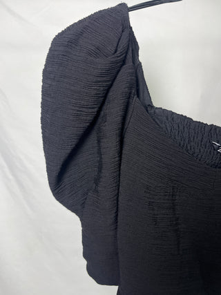 Textured Puff Sleeve Blousetop