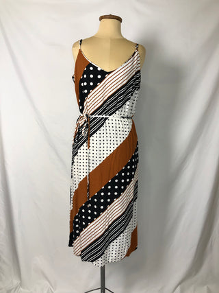 Diagonal Pattern Dress