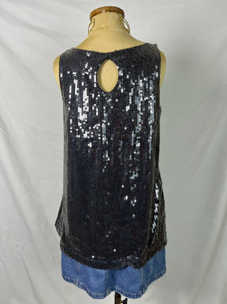 Festive Sequin Tank Top