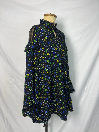 Floral Back-Lace Dress