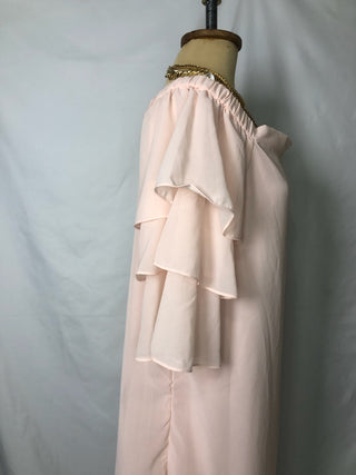 Off-shoulder Sleeve Ruffle Dress