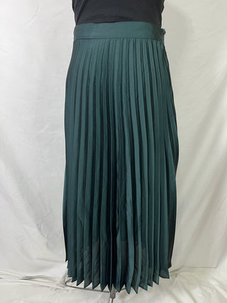 Petroleum Pleated Skirt
