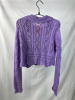 Pointelle Knit Cardigan