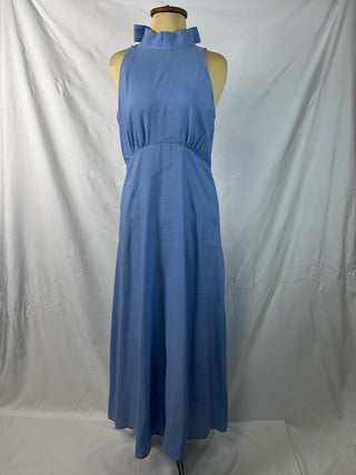 Sky Halter Neck Maxi Dress