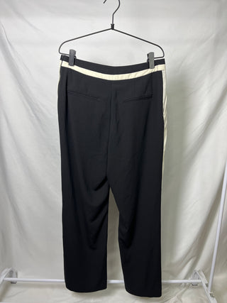 Black&White Side Striped Pants