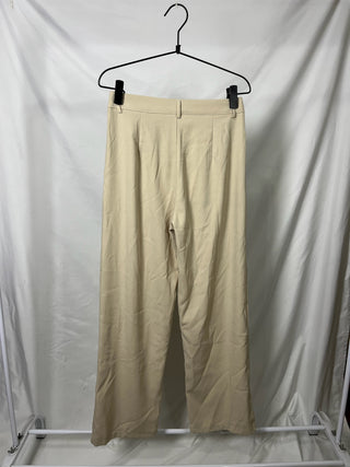 Pleated Tailored Wide-Leg