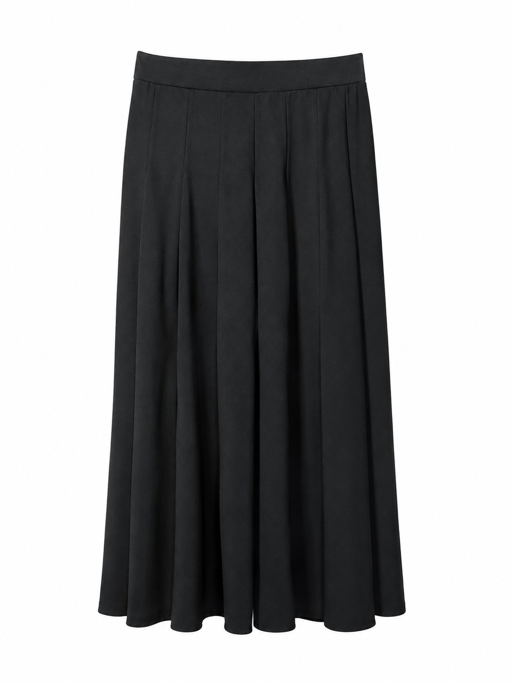 Pleats Flowy Wide-Leg Pants