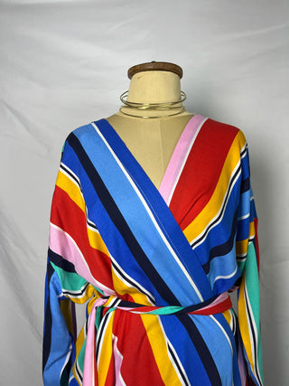 Rainbow Wrap Blouse