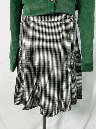 Gingham A-Line Skirt