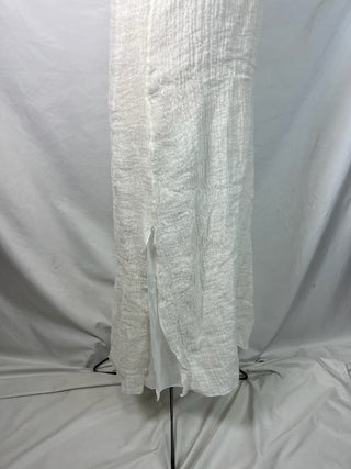Textured O-Neckline Dress