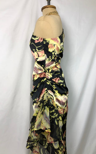 Side Cut Ruffle Dress