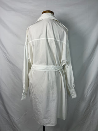 Belted Collared Button-Up Dress