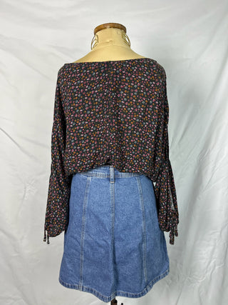 Y2K Mini Floral Blouse