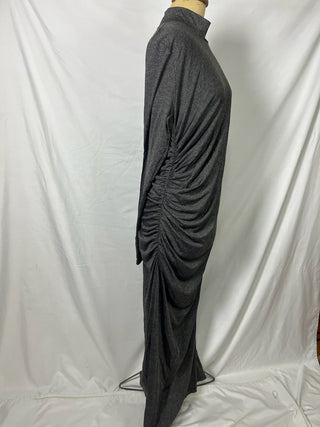 Extra Ruched Turtleneck Dress