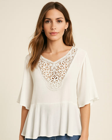 Breezy Crochet Blouse