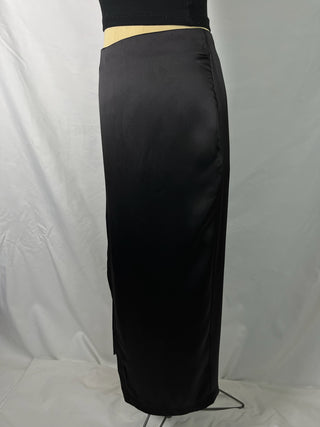 Satin Column Skirt