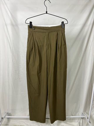 Pleated Wide-Leg Trousers
