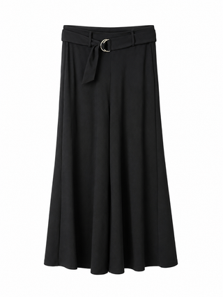 Belted Classic Flowy Pants