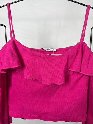 Off-Shoulder Ruffle Croptop