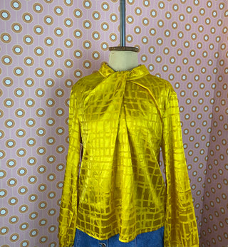 Gold Satin Blouse