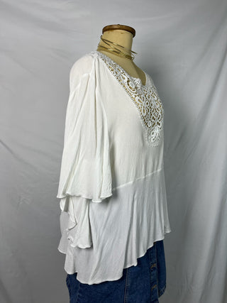 Breezy Crochet Blouse