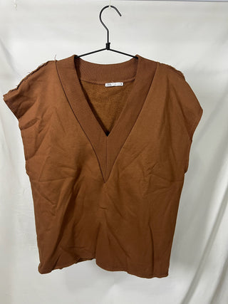 Tan Sleeveless Pullover
