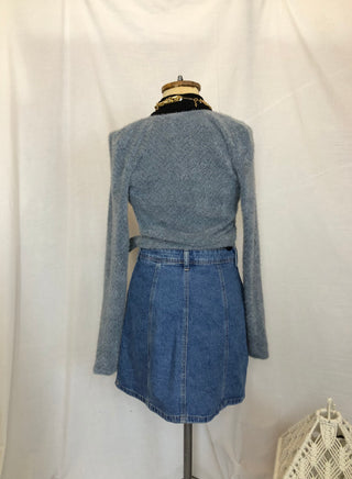 Pilaties Wrap Sweater Top