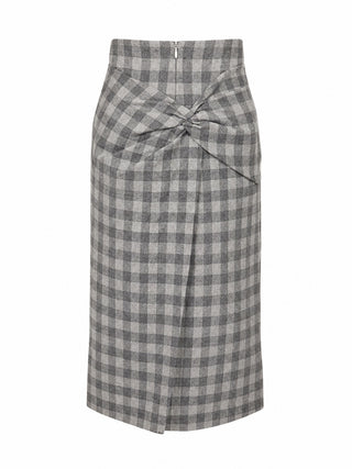 Smart Checkered Skirt