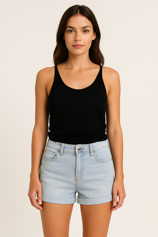 Rolled Hem Shorts