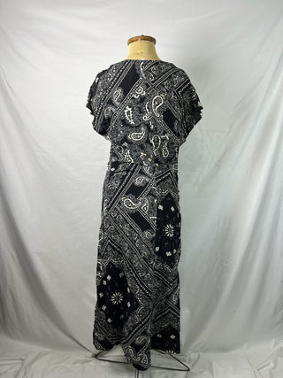 Midnight Paisley Dress