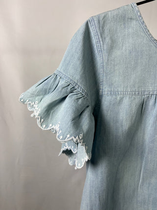 Cloudy Denim Blousetop