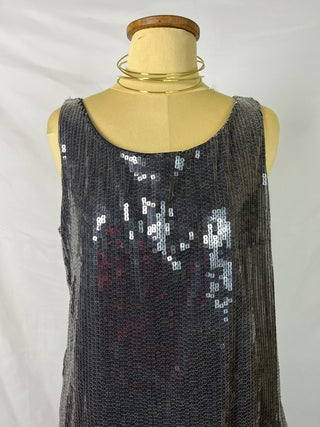 Festive Sequin Tank Top
