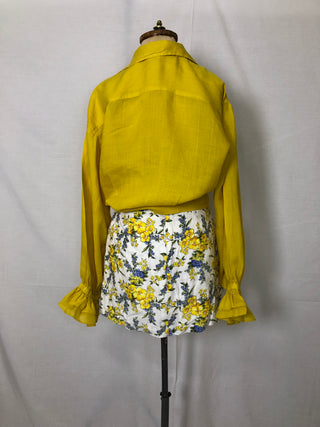 Floral Linen Skirt