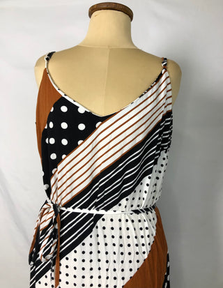 Diagonal Pattern Dress