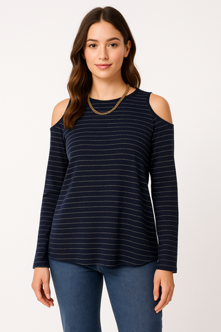 Striped Off-Shoulder Top