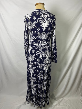 Navy Floral Dress