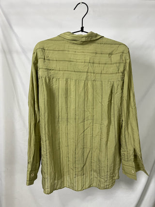 Olive Sheer Pocket Shirt