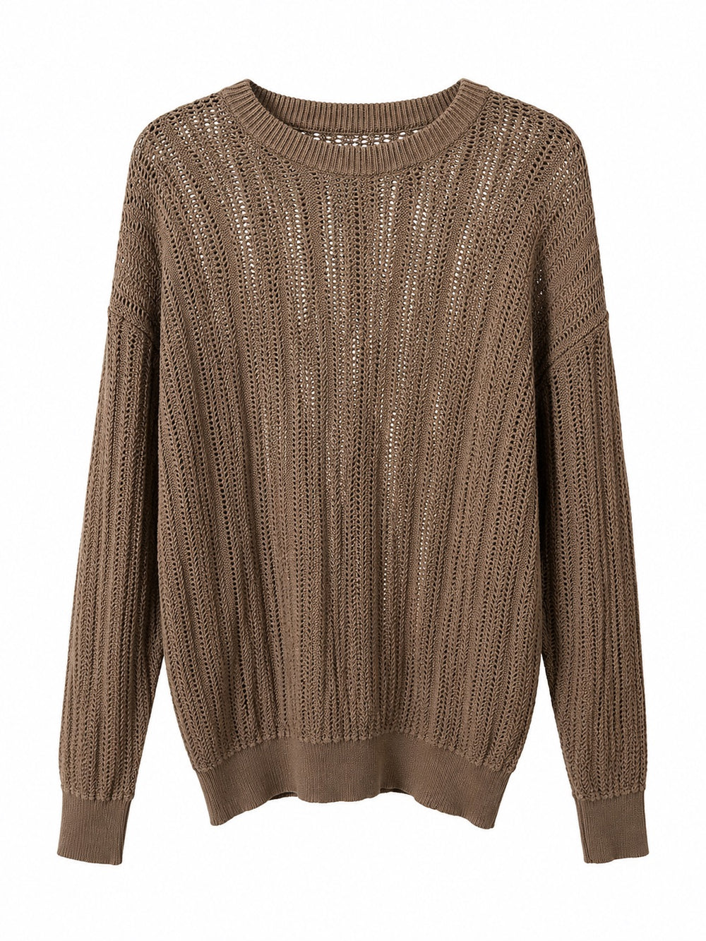 Choco Open-Knit Sweater