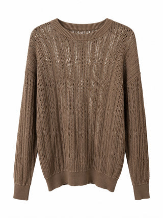 Choco Open-Knit Sweater
