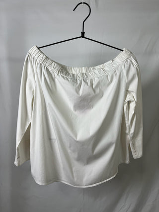 Off-Shoulder Elastic Blouse