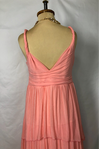 Two-Layer Long Ruffle Dress