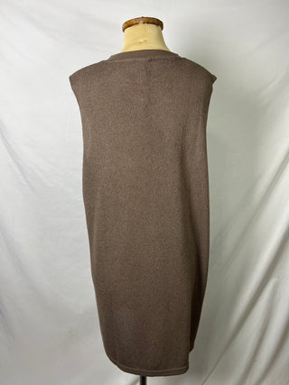 Tan Round Neck Dress