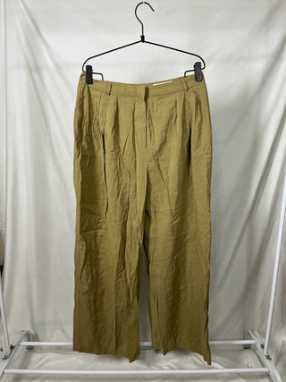 Cigar Pleated Wide-Leg