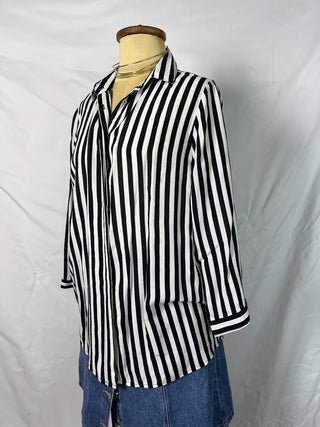 Bold Moves Striped Button-Up