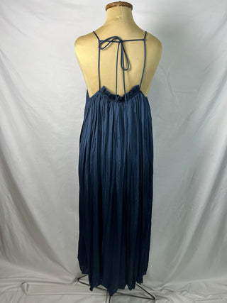 Pleated Slip Maxi Dress